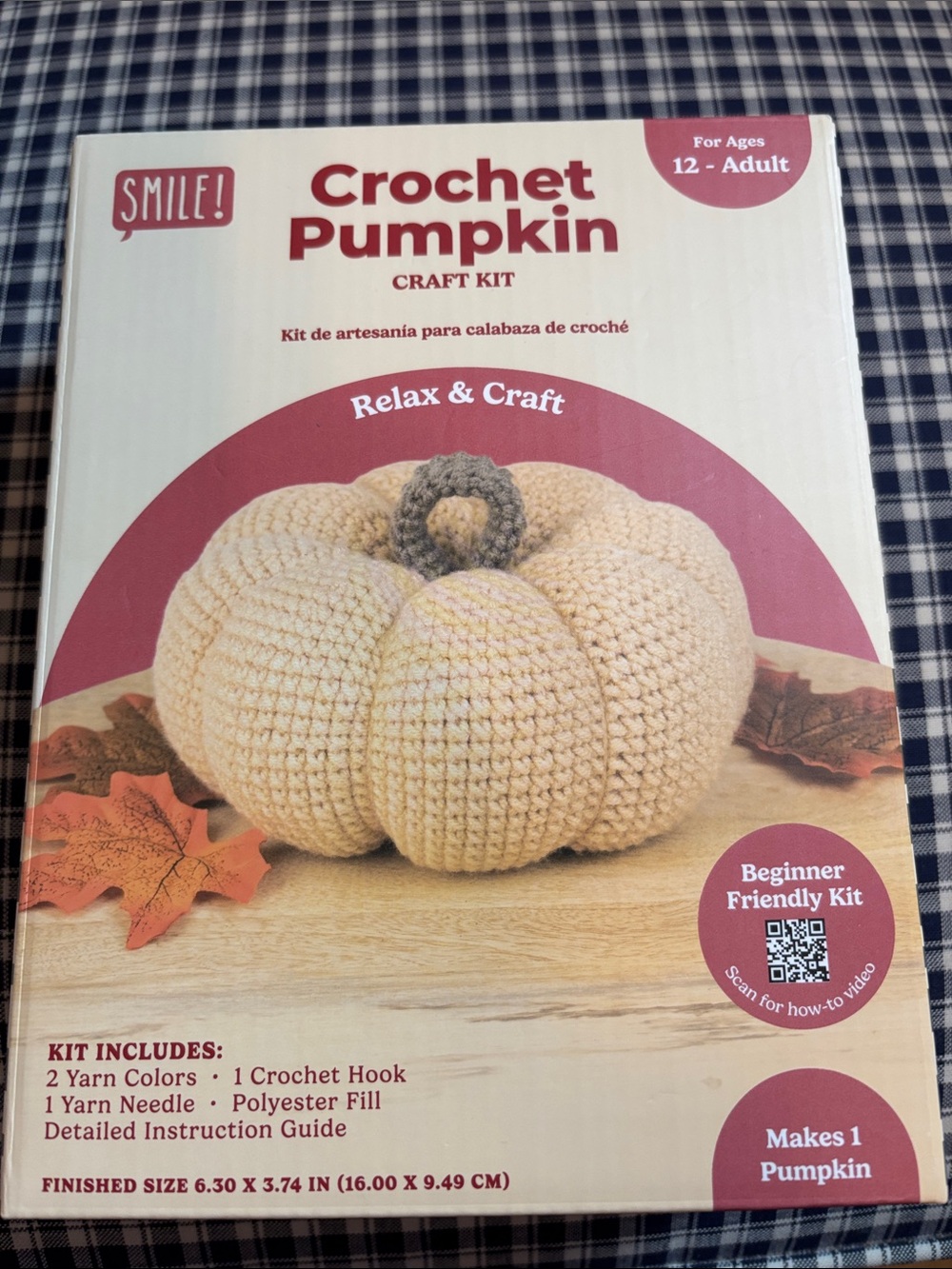SMILE! Crochet Pumpkin Craft Kit